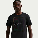 Nike T-shirt Nike Court Heritage T-shirt Heren-zwart