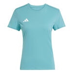 adidas Kleding adidas Adizero Essential Hardloopshirt Dames-Turkoois