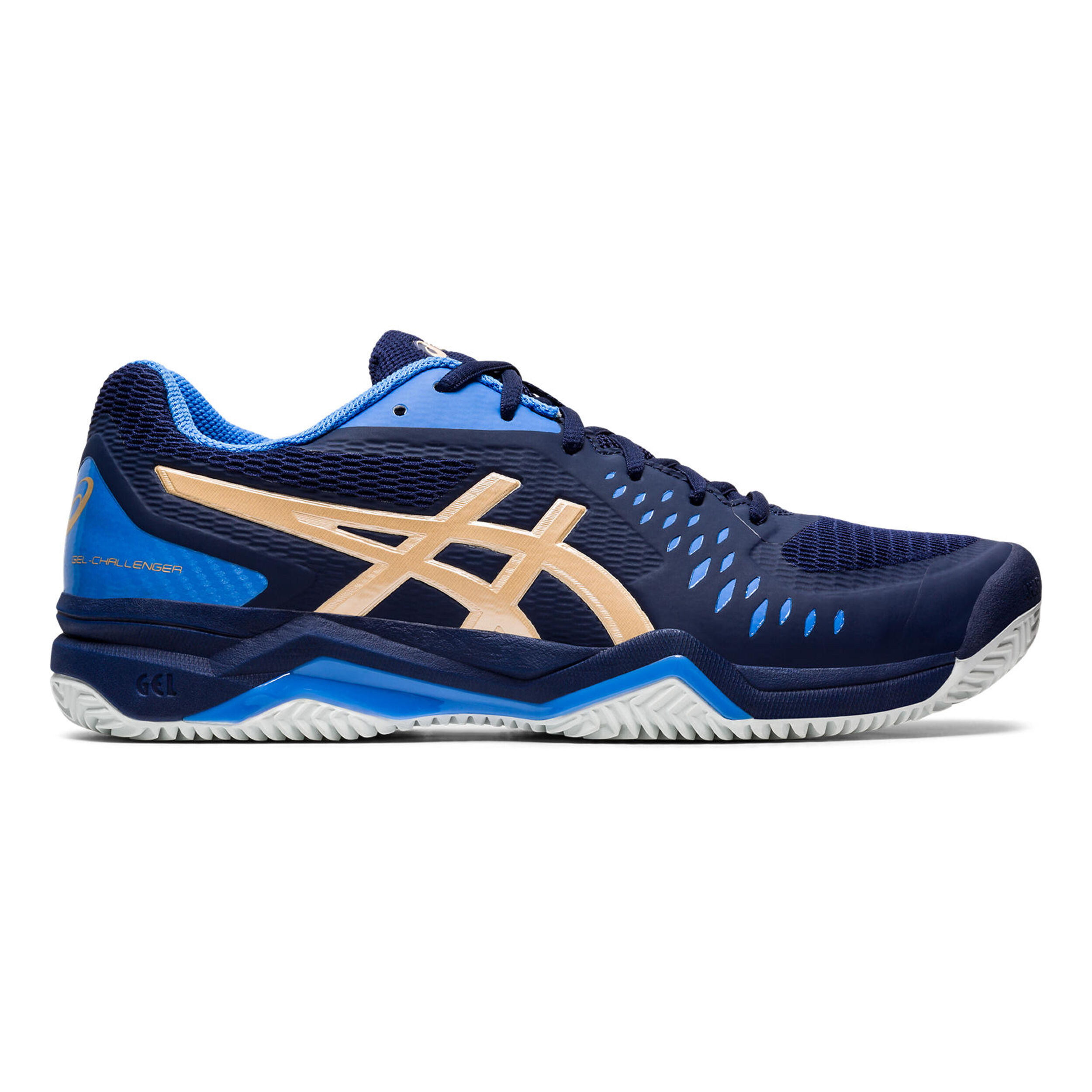 Gel Challenger 12 Clay Gravelschoen Heren Donkerblauw Blauw