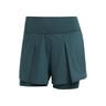 Match Shorts Dames-Petrolblauw