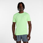New Balance T-shirt New Balance Sport Essentials Utility T-shirt Heren-limoen, wit