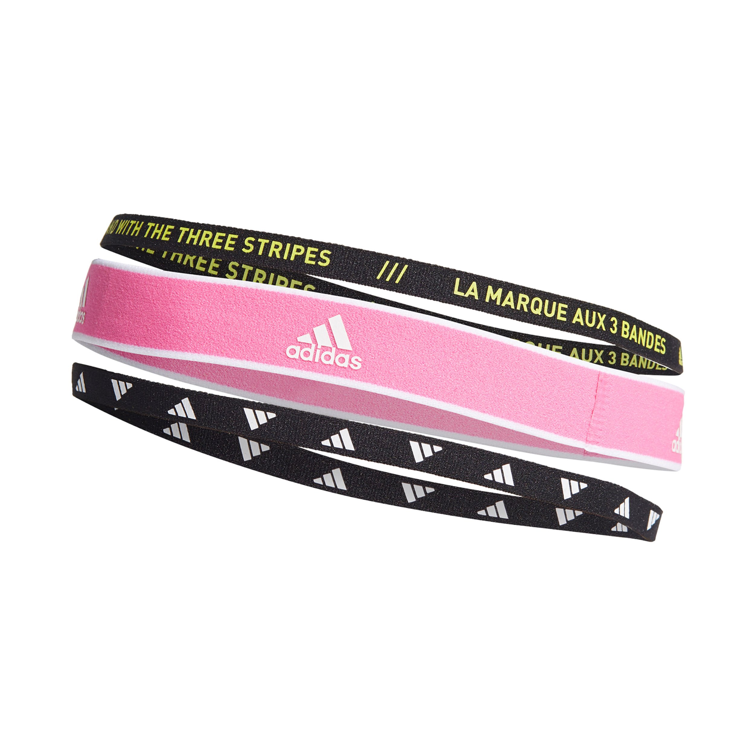 Buy adidas Haarband Verpakking 3 Stuks Roze Zwart online Tennis Point NL