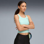 Puma Topje hardlopen Puma Raceday Ultraform Crop Hardloopshirt Dames-Groen