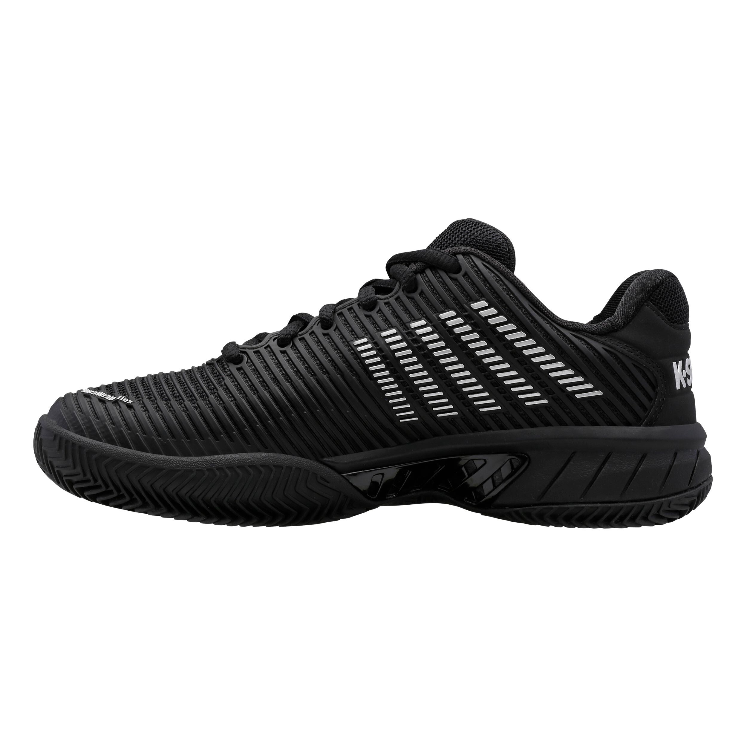 Buy K Swiss Hypercourt Express Gravelschoen Dames Zwart Zilver online Tennis Point NL