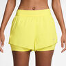 Swift 2in1 Hardloopshorts Dames-Citroengeel,Zilver