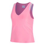 Lucky in Love Kleding Lucky in Love Shimmer V-Neck Tanktop Dames-Roze