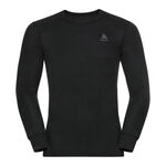 Odlo Kleding Odlo Active Warm Eco BI Top Crew Neck Longsleeve Heren-Zwart