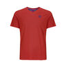 Evin Tech Round T-shirt Jongens - donkerrood, 