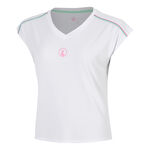 Quiet Please Tenniskleding Quiet Please Volley T-shirt Dames - wit, pink
