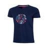 New York 2024 Chill T-shirt Meisjes - donkerblauw, rood