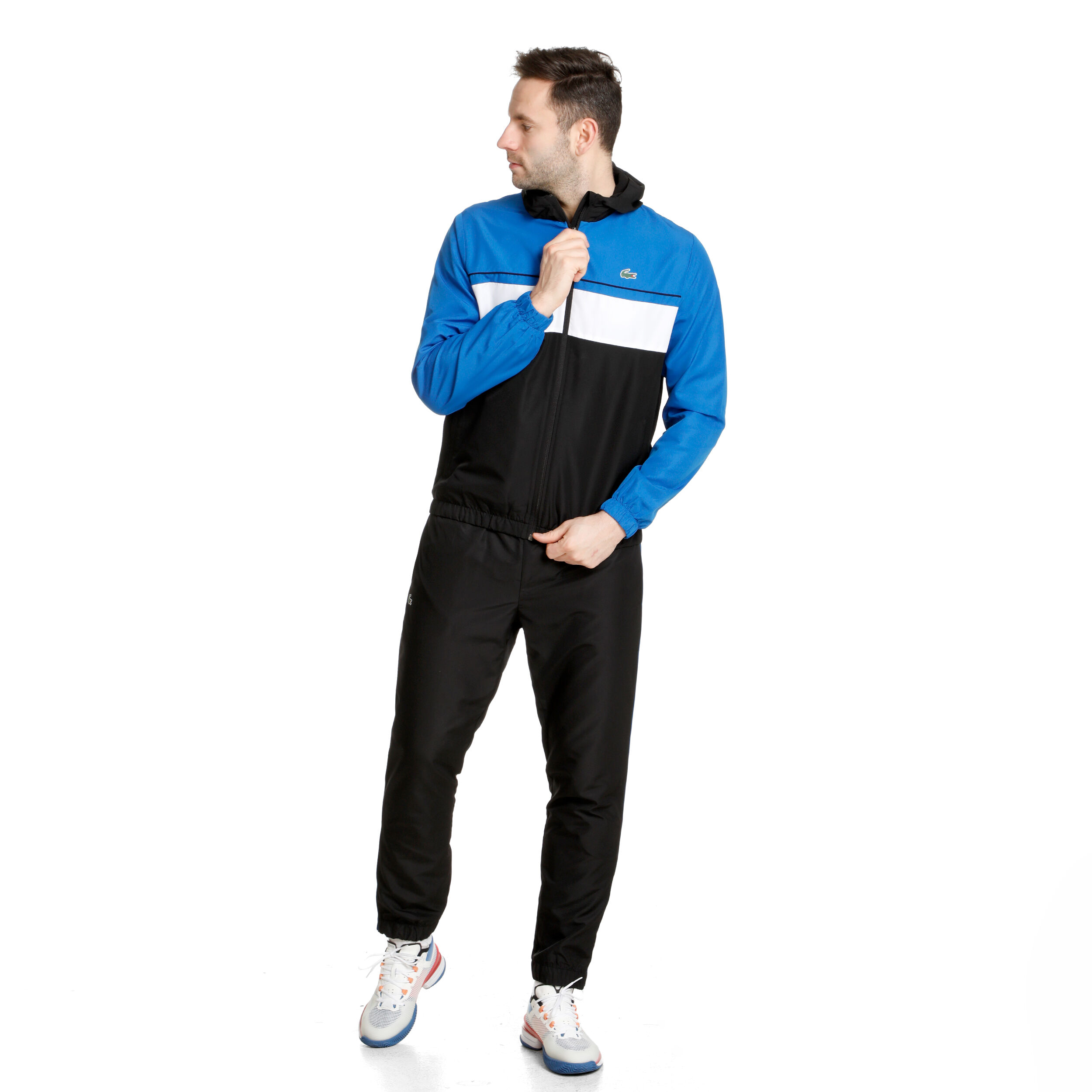 Lacoste trainingspak donkerblauw on sale