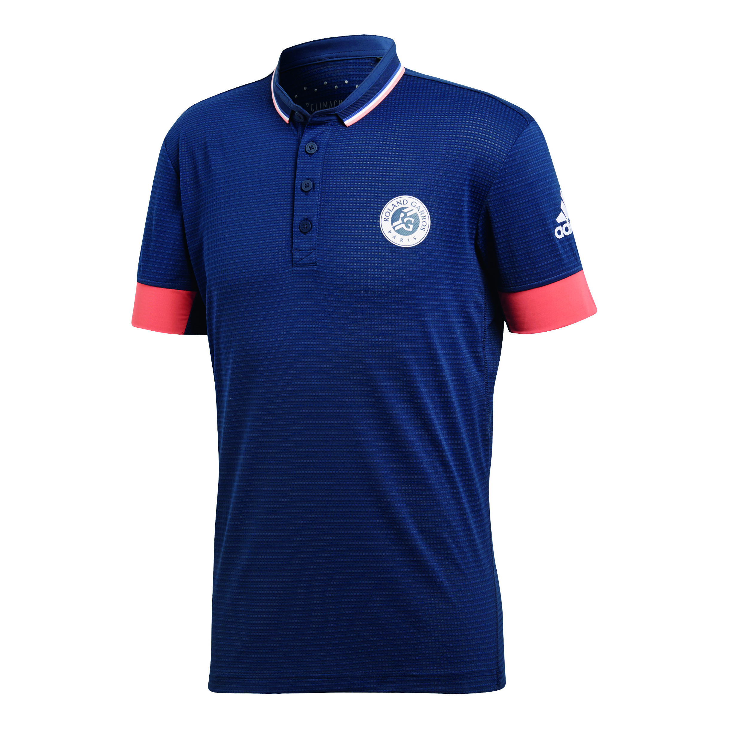 Roland Garros Climachill Polo Heren Donkerblauw Rood