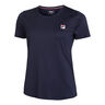 Leonie T-shirt Dames-Donkerblauw,Wit