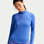 Nike Kleding Nike Swift Half-Zip Hardloopshirt Dames - blauw, zilver