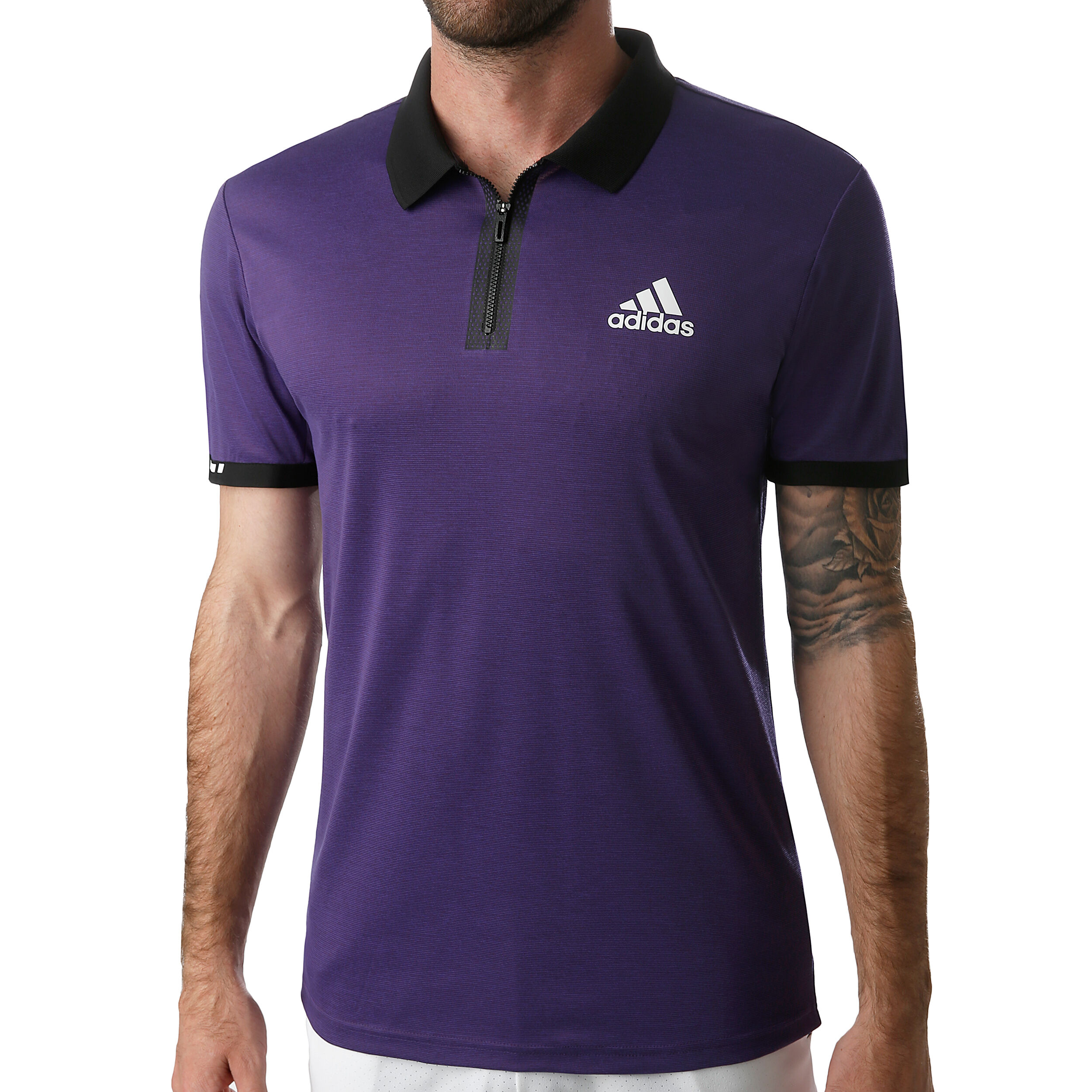 Adidas purple polo shirt clearance