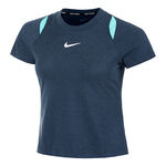 Nike Kleding Nike Court Dri-Fit Advantage T-shirt Dames - donkerblauw, turkoois