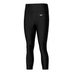 Mizuno Kleding Mizuno Impulse Core 3/4 Tight Hardlooplegging Dames-Zwart