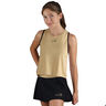 Court Tanktop Dames-Goud