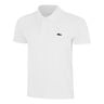 Ribbed Collar Polo Heren - wit
