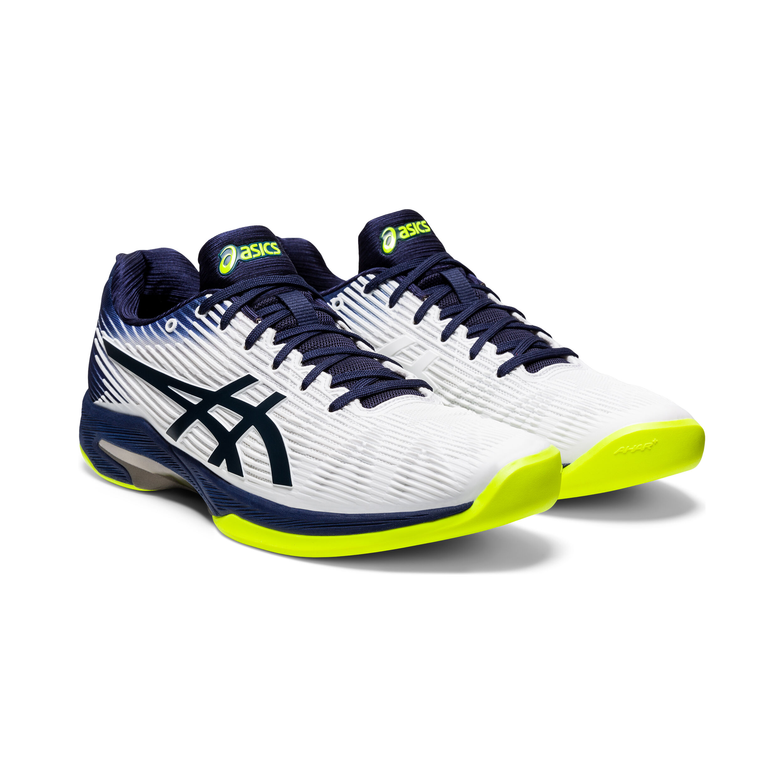 Buy ASICS Solution Speed FF Indoor Tennisschoen Tapijt Heren Wit Donkerblauw online Tennis Point NL