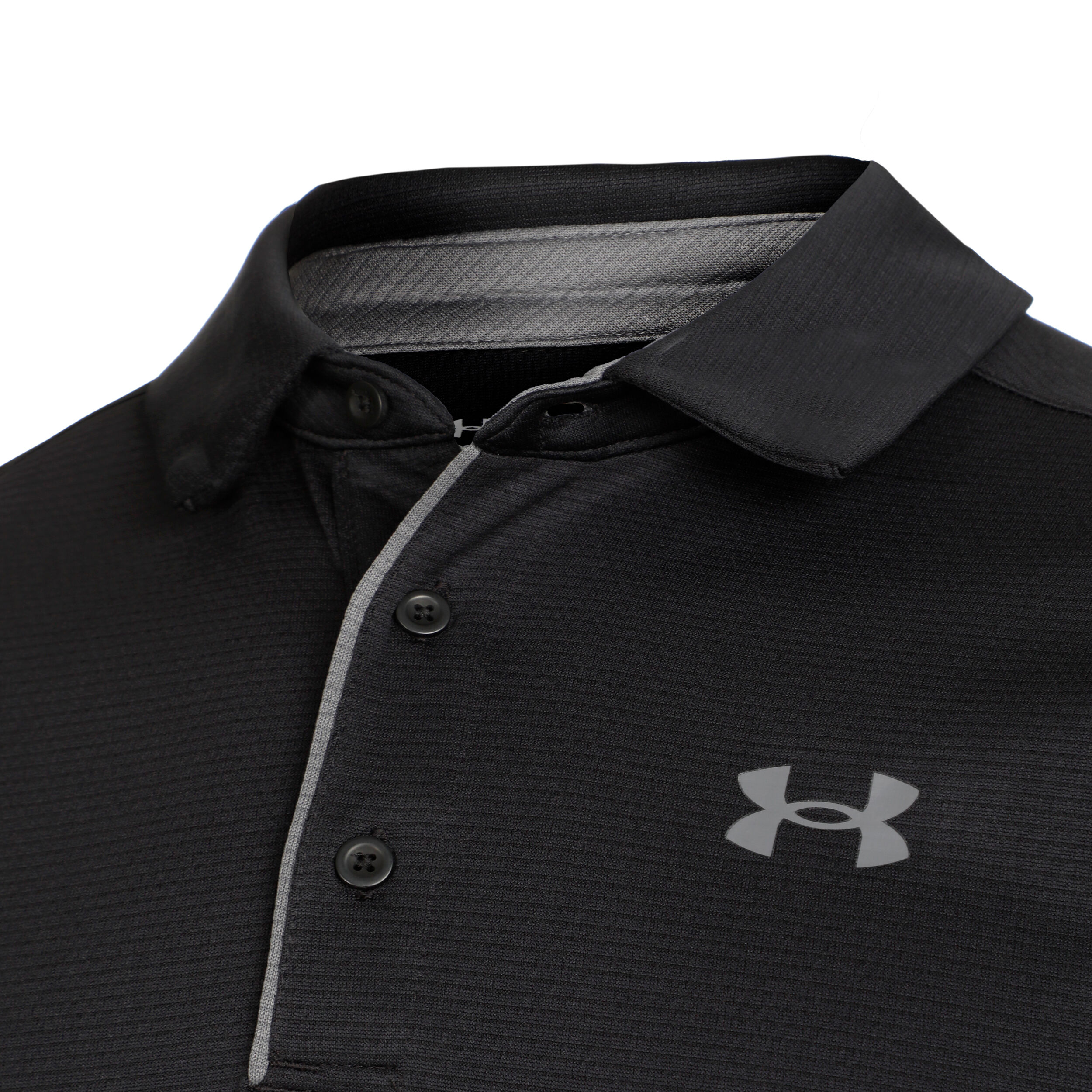 Tech Polo Heren Zwart Grijs