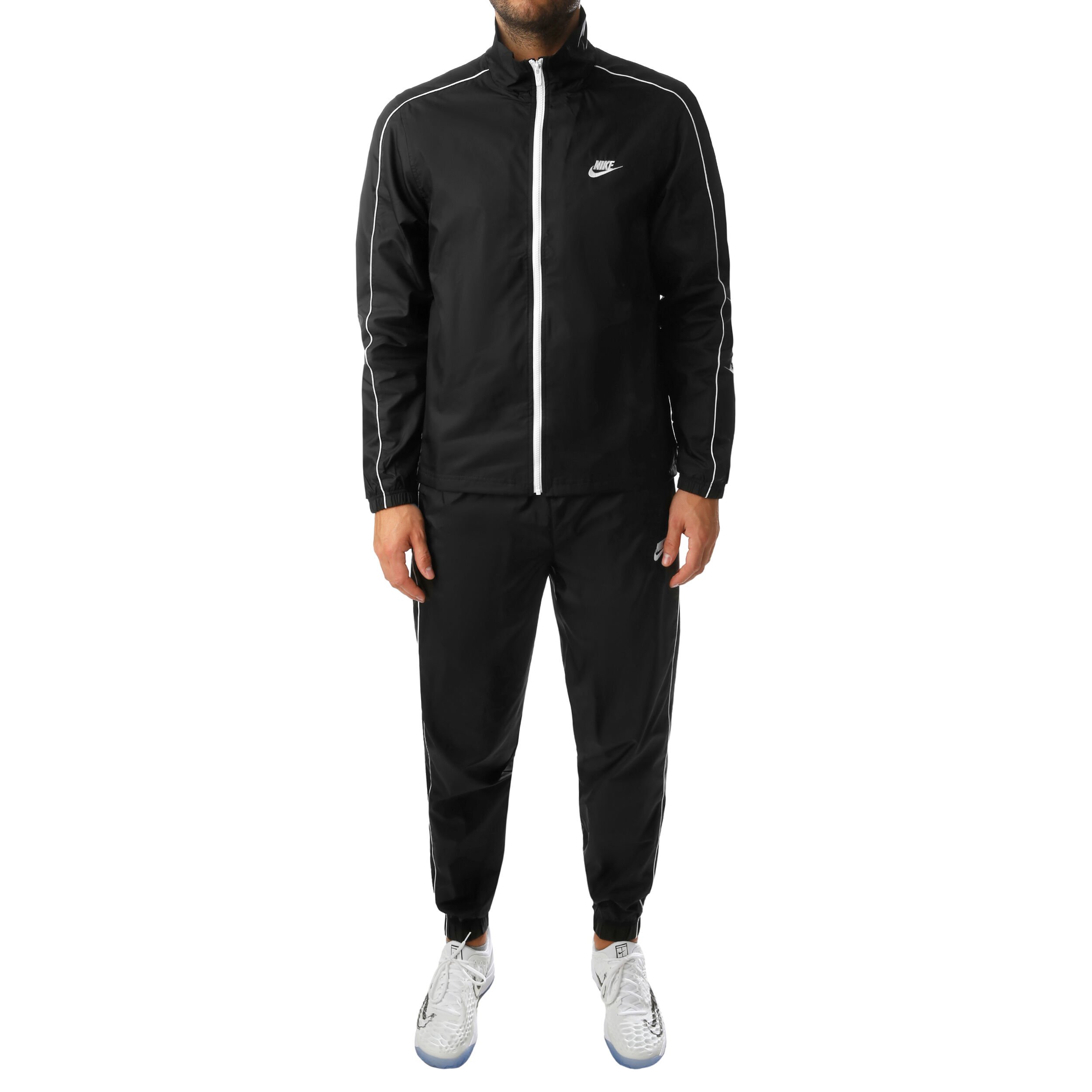 Sportswear Woven Trainingspak Heren Zwart Wit