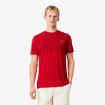 Lacoste Kleding Lacoste Novak Djokovic T-shirt Heren-rood