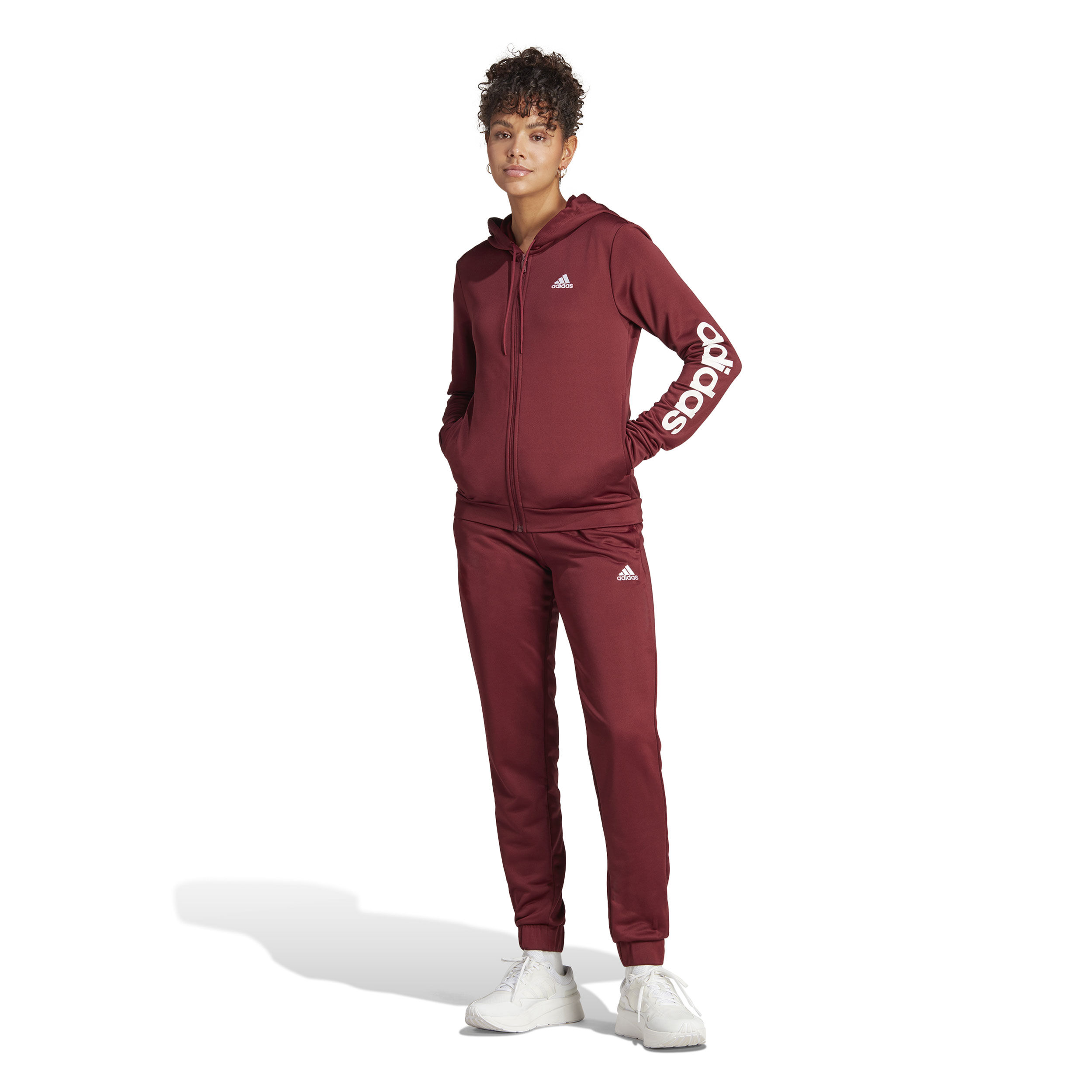 Buy adidas Linear Trainingspak Dames Rood online Tennis Point NL