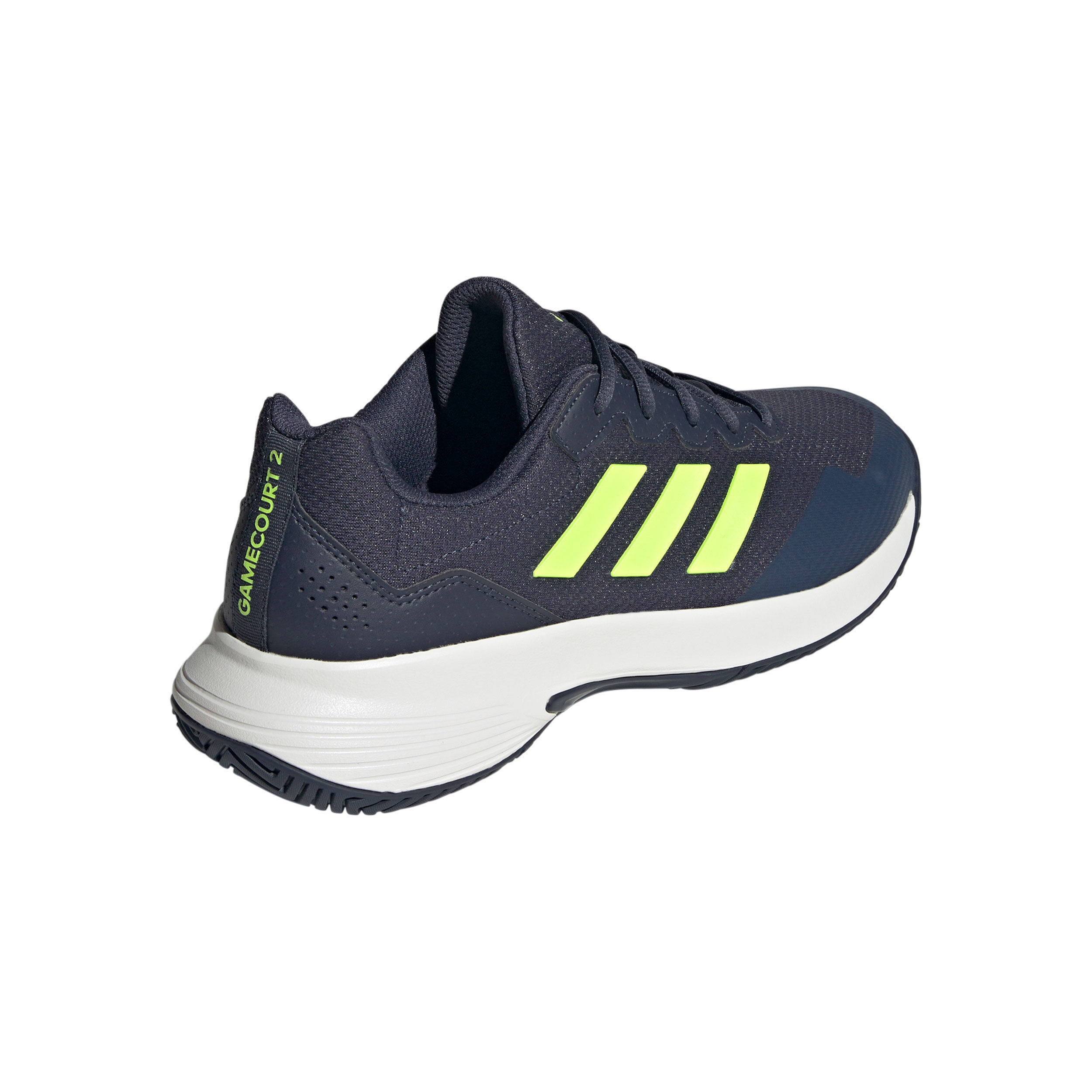 GameCourt 2 Allcourt Schoen Heren Donkerblauw Neongroen
