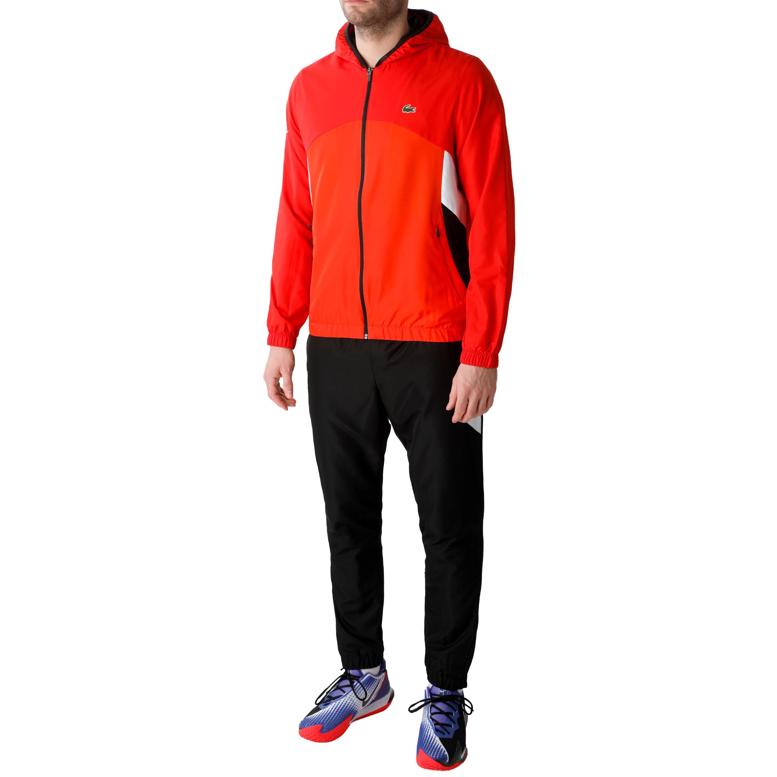 Buy Lacoste Trainingspak Heren Rood Zwart online Tennis Point NL