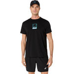 ASICS Kleding ASICS Men Court Gpx T-shirt Heren-Zwart