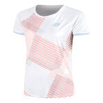 Lotto Kleding Lotto Tech IV D1 T-shirt Dames-Roze,Wit
