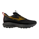 Mizuno Hardloopschoenen Mizuno Wave Rider TT 3 Trailschoen Dames-Zwart,Goudgeel