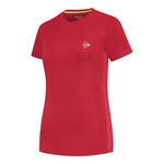 Dunlop Kleding Dunlop Club Crew T-shirt Dames-Rood