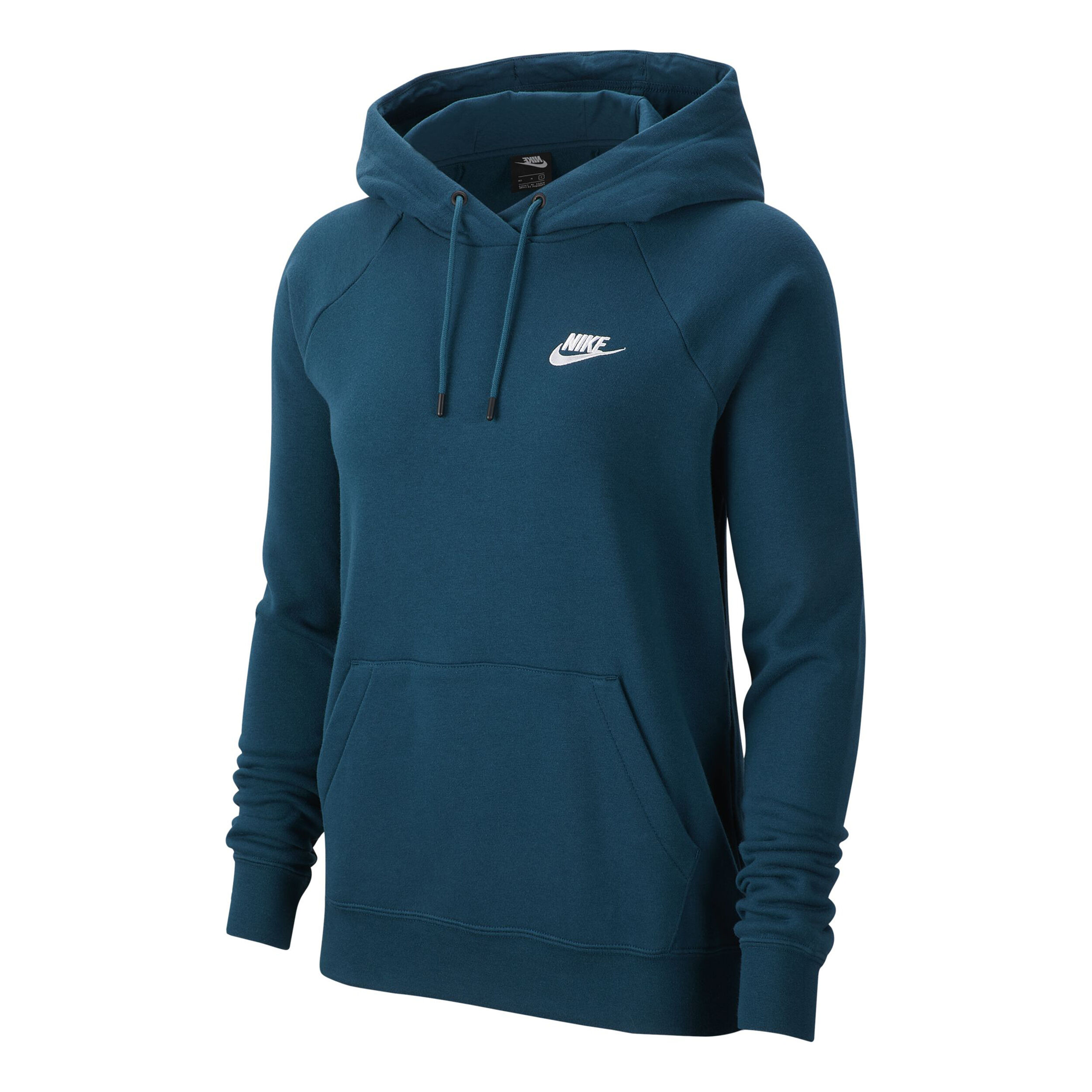 Buy Nike Sportswear Essential Sweater Met Capuchon Dames Petrolblauw Wit online Tennis Point NL