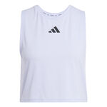 adidas Kleding adidas Power 3 Stripes Boxy Tanktop Dames-Mauve