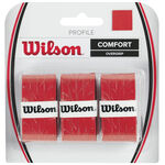 Wilson Overgrips Wilson Profile Overgrip Verpakking 3 Stuks-Rood