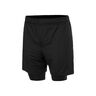 Tech Vent 2in1 Shorts Heren-Zwart