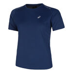 ASICS Kleding ASICS Road Hardloopshirt Dames-Donkerblauw