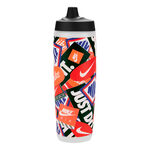 Nike Toebehoren Nike Nike Refuel Bottle 24oz/709 Ml Graphic Drinkfles-Transparant,Zwart