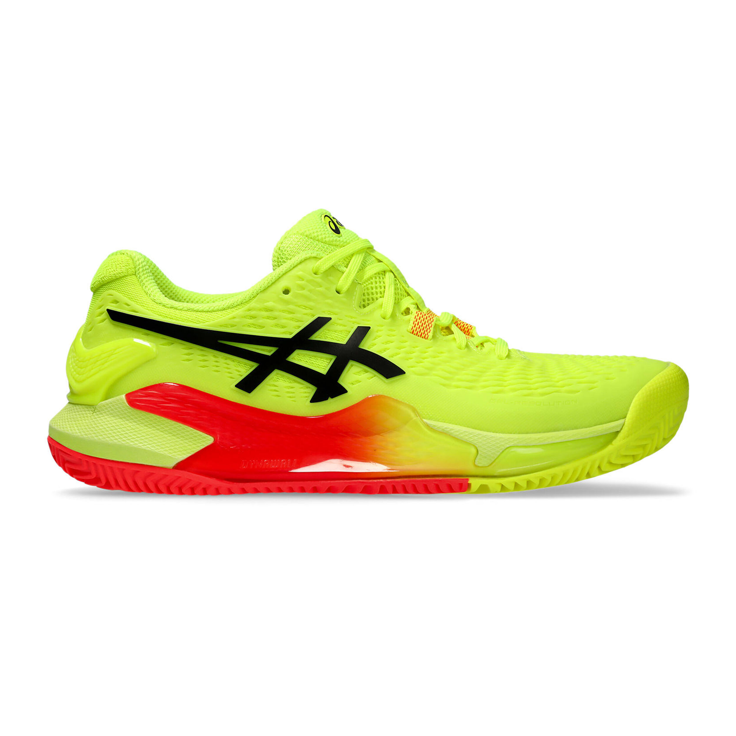Buy ASICS Gel Resolution 9 Clay Gravelschoen Dames Neongeel Neonoranje online Tennis Point NL