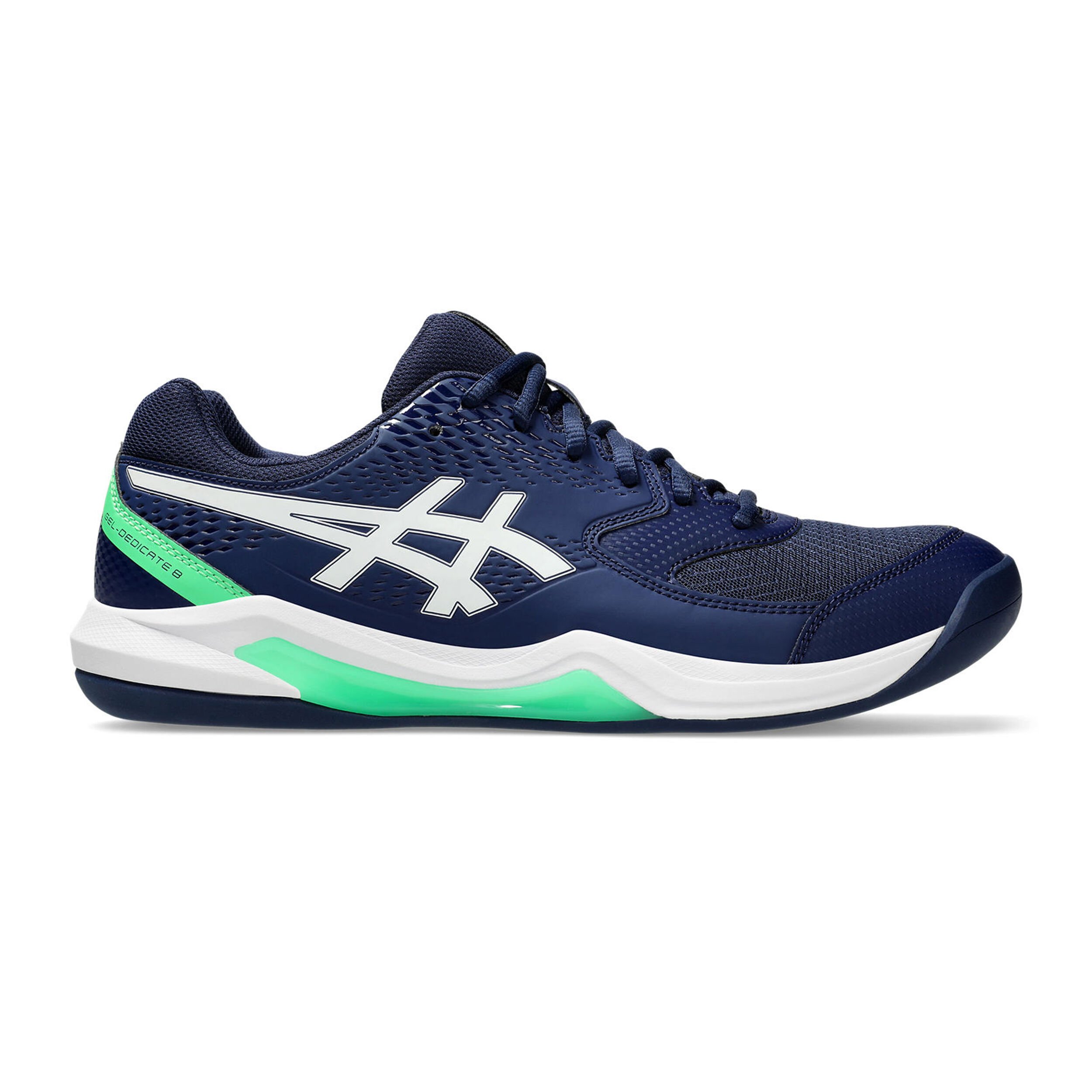 Buy ASICS Gel Dedicate 8 Indoor Tennisschoen Tapijt Heren Blauw Wit online Tennis Point NL
