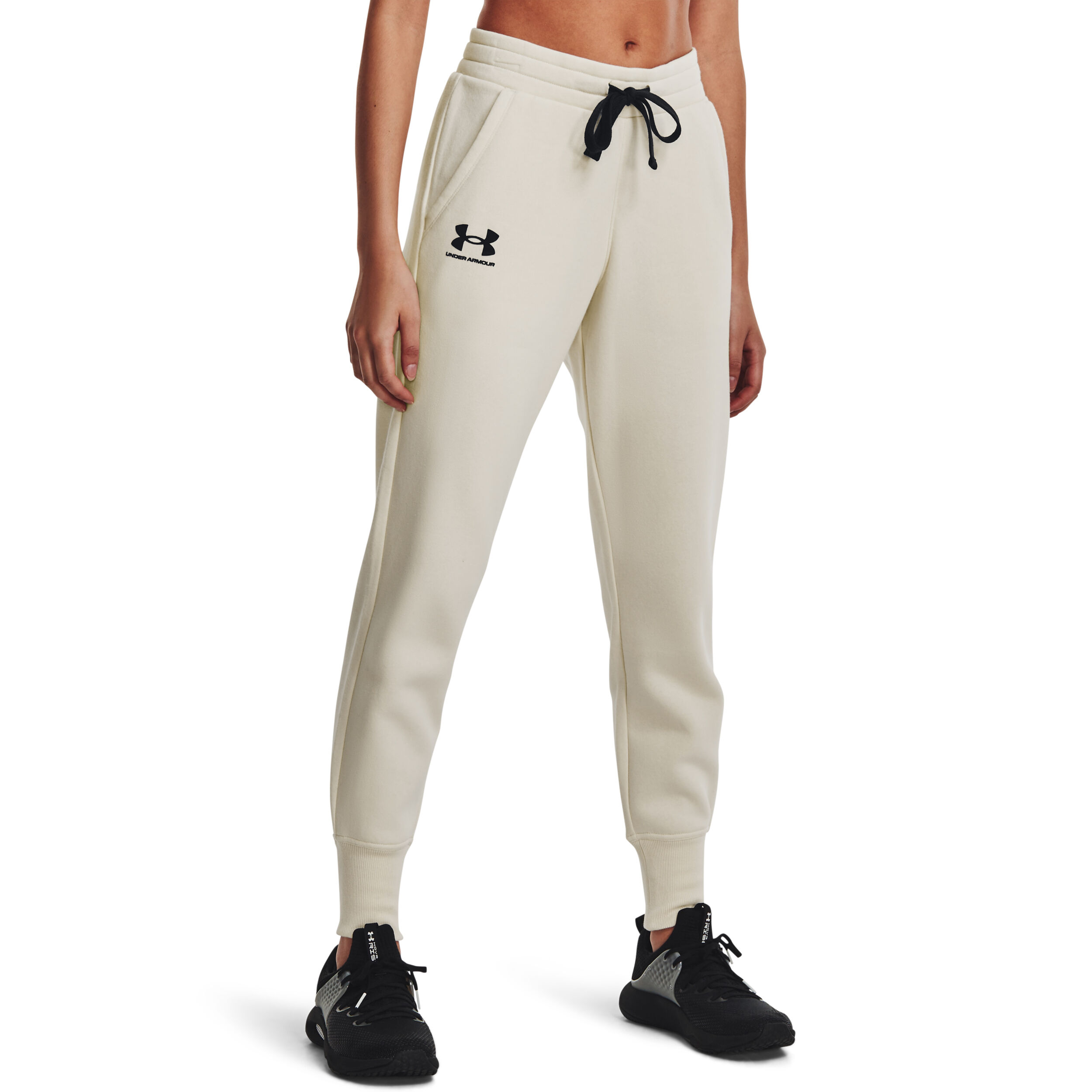 Buy Under Armour Rival Fleece Trainingsbroek Dames Beige online Tennis Point NL