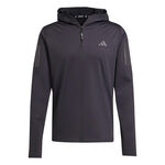 adidas Kleding adidas Own The Run Winter Half-Zip Hardloopshirt Heren-Zwart