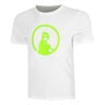 Wild Trainings T-shirt Heren-Wit,Neongroen
