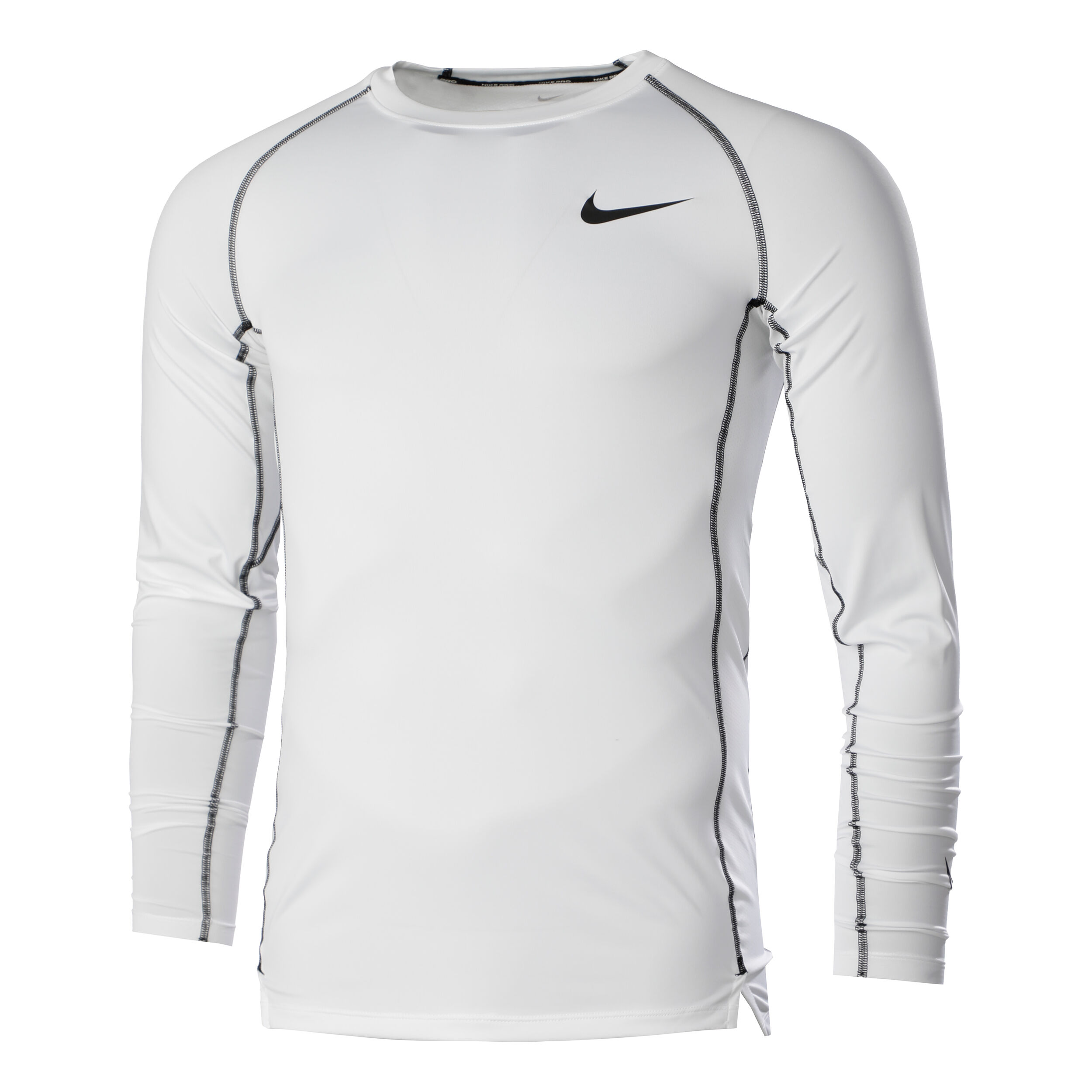 Buy Nike Dri Fit Pro Tight Longsleeve Heren Wit Zwart online Tennis Point NL