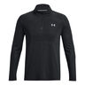 Seamless Stride 1/4 Zip Longsleeve Heren-Zwart