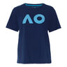 AO Stack Print Core Logo T-shirt Dames - donkerblauw, 