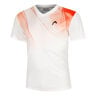 Topspin T-shirt Heren-Wit,Rood