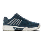 K-Swiss Tennisschoenen K-Swiss Hypercourt Express 2 Gravelschoen Heren-Petrolblauw,Lichtgrijs